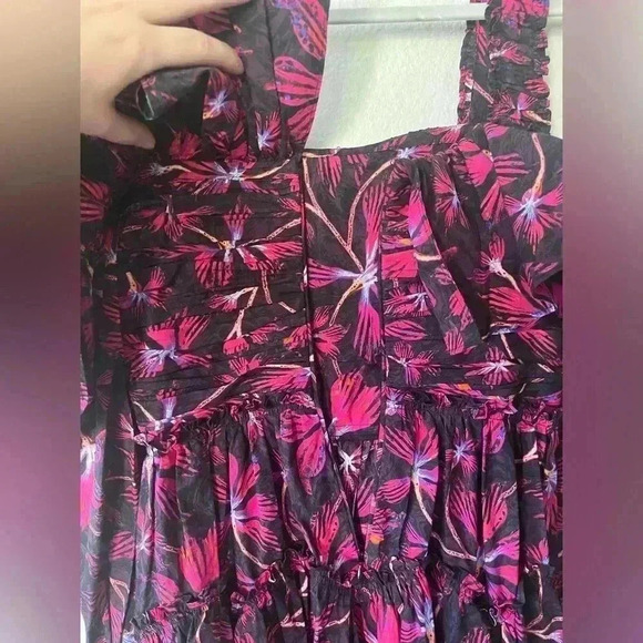 ULLA JOHNSON Caprice floral cotton poplin midi dress Women’s Size 2 NWOT - Picture 8 of 16